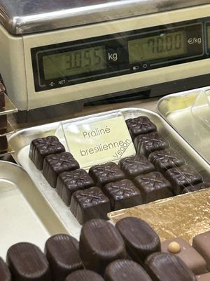 brazilian nuts  at Chocolatier Van Oost  in Bruges