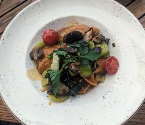 Süßkartoffel-Kimchi-Ravioli at Ludwig im Museum in Cologne