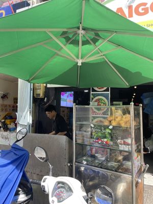 Outside “veggie Saigon”   at Tiệm chay Veggie Saigon - Vegan Kitchen in Ho Chi Minh City