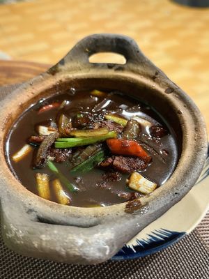 Braised vegan pork meat & pepper (59.000 VND)  at Tiệm chay Veggie Saigon - Vegan Kitchen in Ho Chi Minh City