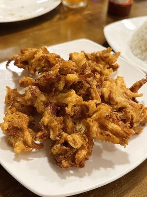 Fried crispy mushroom (45k VND)  at Tiệm chay Veggie Saigon - Vegan Kitchen in Ho Chi Minh City