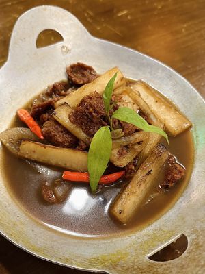 Braised vegan meat & white radish (45k VND)  at Tiệm chay Veggie Saigon - Vegan Kitchen in Ho Chi Minh City