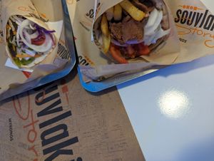  at Souvlaki Story  in Mykonos