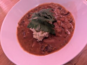 Pilzgulasch at HAPPA Restaurant in Berlin