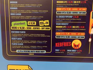 Menù   at Kebhouze in Rome