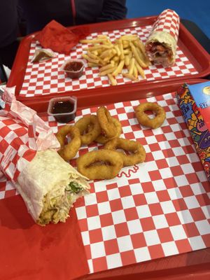 Onion rings   at Kebhouze in Rome