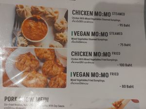 Menu at Everest 8848 in Chiang Mai