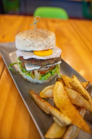 Americana Hamburger  at Organic Lovers Torino in Turin