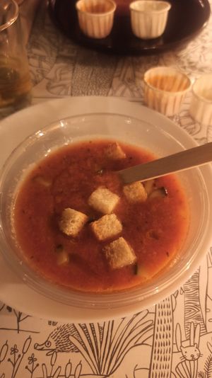 Gazpacho at Organic Lovers Torino in Turin