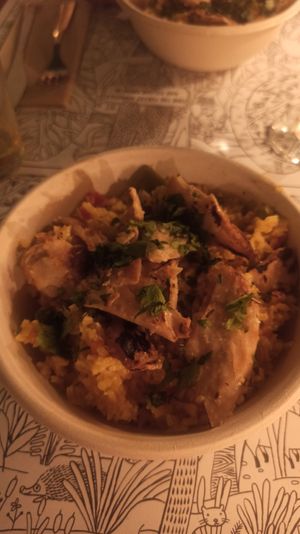 Paella veg at Organic Lovers Torino in Turin