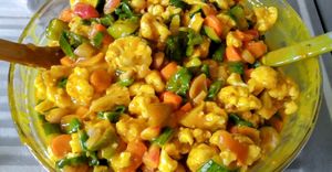 Mustard pickles (garniture) at Le Georges in Rancon