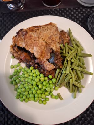 Plat du jour main. at Le Georges in Rancon