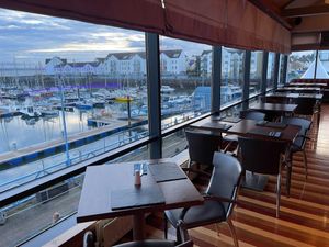 The Marina Restaurant view at the Windrose Bar and Restaurant at The Windrose Bar and Restaurant in Carrickfergus