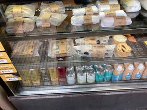 Savory takeout and drinks at Craft Vegan Bakery Palermo in Buenos Aires