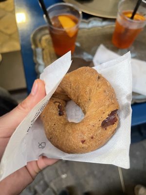 Vegan tarallo  at Taralleria Napoletana in Naples