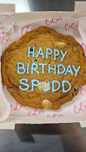 Vegan Personalised Giant Cookies at CeCe's Cakes and Bakes in Coleraine