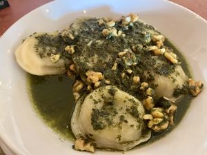 Sorrentino with vegan pesto  at La Toscana Resto Patagónico in El Calafate