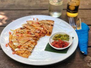 Vegetarian quesadilla at Snap Cafe in Ho Chi Minh City