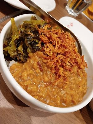 Vegan minced pork rice at Ming-Teng HAO HAO in Nagoya