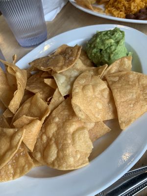 Guac and chips  at Brasa in St Paul
