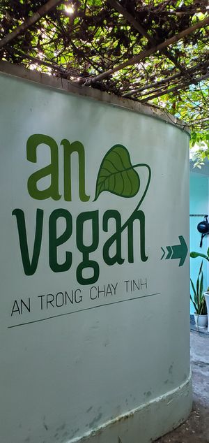 Off the street at An Vegan in Ho Chi Minh City
