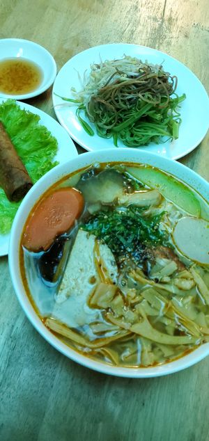 Noodle dish at An Vegan in Ho Chi Minh City