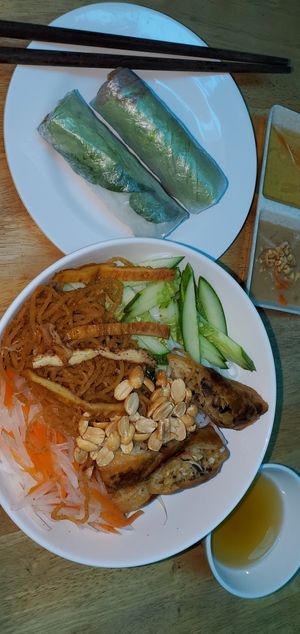 Bún cha giò chay at An Vegan in Ho Chi Minh City