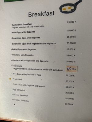 Fruit salad  at Reggae Bar in Nakasong