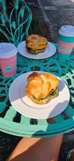 Breakfast sandwich 😋 at Lily's Herbs & More in Indialantic