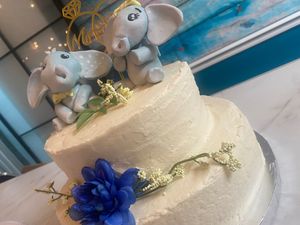 Vegan and Gluten-free wedding cake!!! Was amazing!! at Lily's Herbs & More in Indialantic