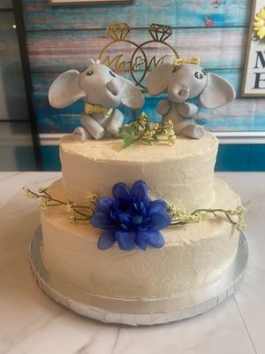 Vegan and gluten-free gorgeous wedding cake!!!  Order your special occasion cake today!!!  at Lily's Herbs & More in Indialantic