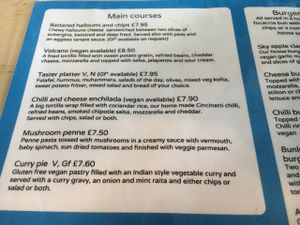 main courses Nov 16 at Sky Apple Cafe in Newcastle Upon Tyne