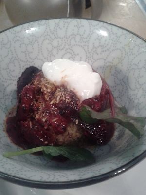 Beetroot poriyal at Sky Apple Cafe in Newcastle Upon Tyne