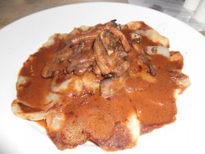 Mushroom Gallette at Sky Apple Cafe in Newcastle Upon Tyne