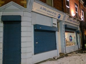 Restaurant Store front at Sky Apple Cafe in Newcastle Upon Tyne