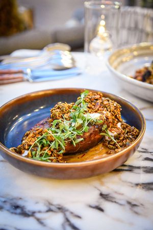 Seasonal Vegetable (Sweet Potato) at Serẽa Coastal Cuisine in Coronado