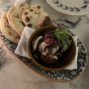 mushroom kofta  at Serẽa Coastal Cuisine in Coronado