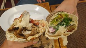 Shawarma & Falafel at Hallo Beirut in Zurich