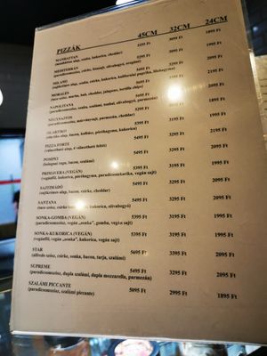  at Pizza Forte in Budapest
