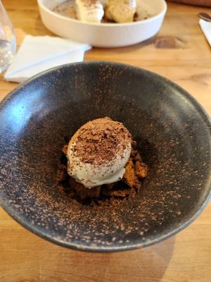 Vegan tiramisu at Arc in Wanaka