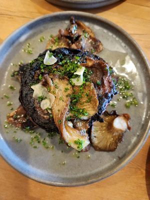 Grilled cabbage with mushrooms at Arc in Wanaka