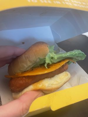 Spicy chick’n burger   at PLNT Burger in Dedham