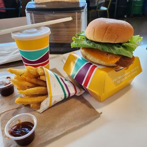 Fun packaging. Good food. Great shake! at PLNT Burger in Dedham