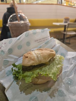 Sad bun at PLNT Burger in Dedham