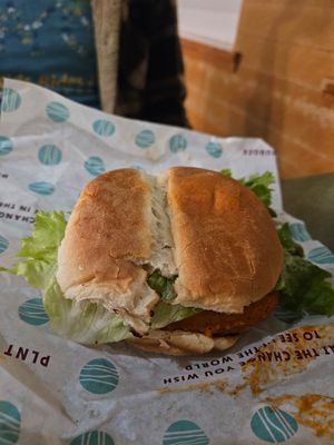 Spicy chik'n at PLNT Burger in Dedham