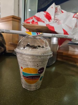 Small cookies and cream shake at PLNT Burger in Dedham