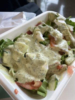 Garden Greek saladd at PLNT Burger in Dedham