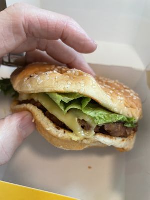 B.I.G burger (its not actually big ) at PLNT Burger in Dedham