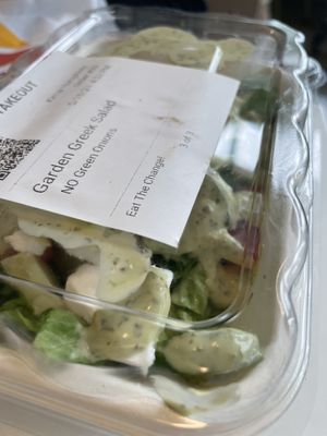 Sealed salad at PLNT Burger in Dedham