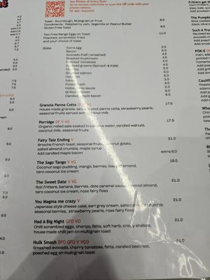 Menu at Riché  in Richmond